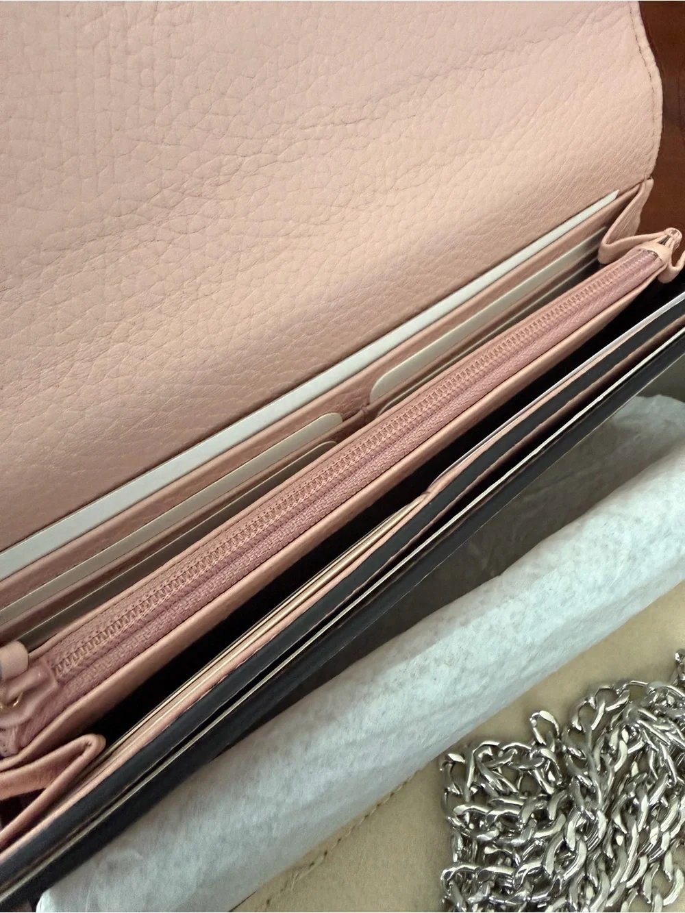 Gucci Animalier Continental Long Wallet Bee Blind For Love Pink - Picture 3 of 10